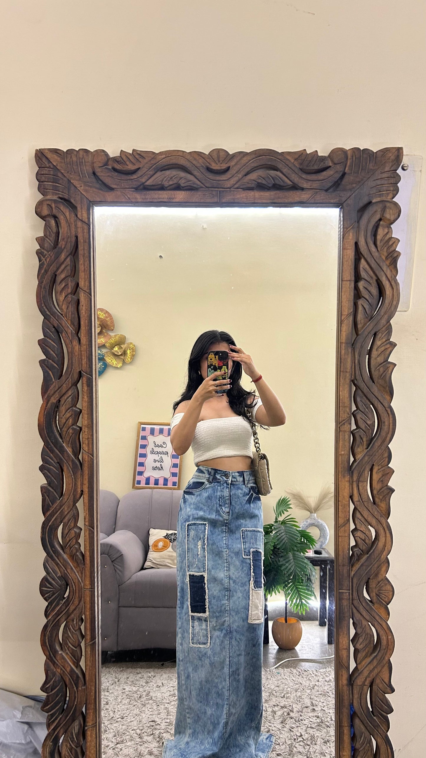 61) Korean skirt 31 waist/l:41