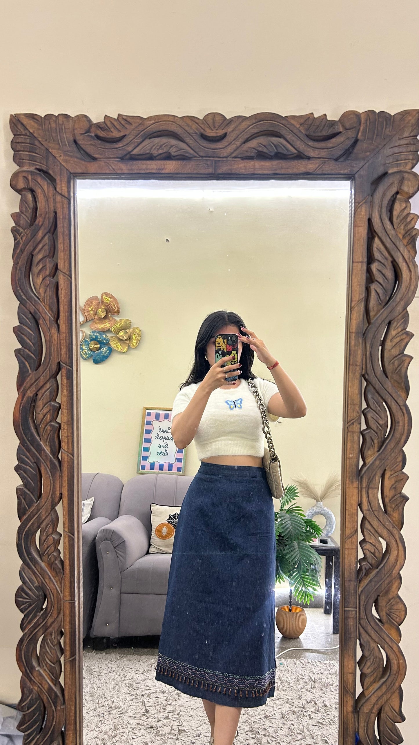 86) Korean skirt 30 waist/l:28