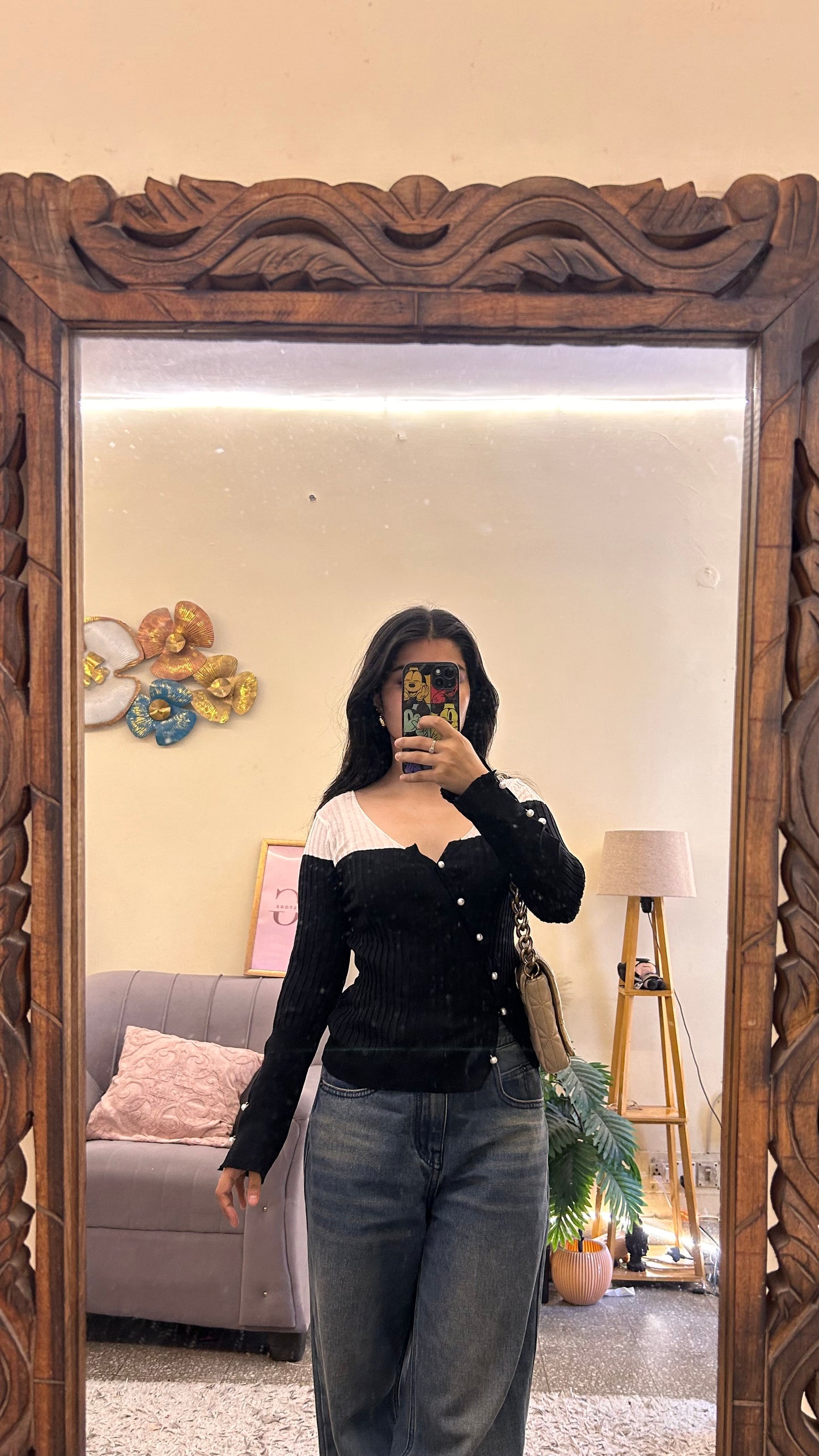 61)semi-winter cute top bust-32-33