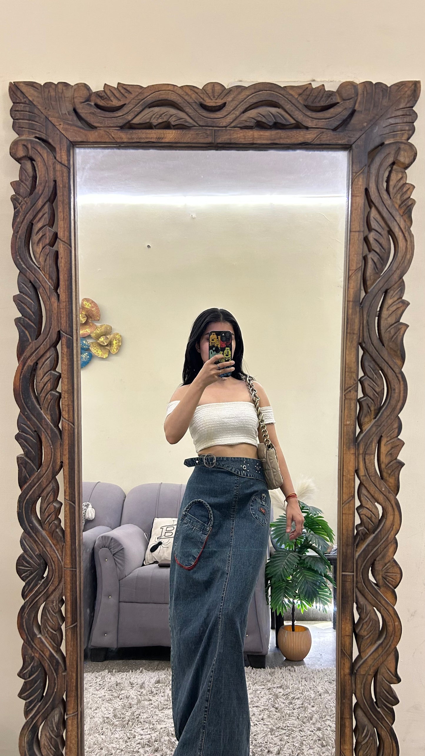 22) korean skirt 28 waist/l:40
