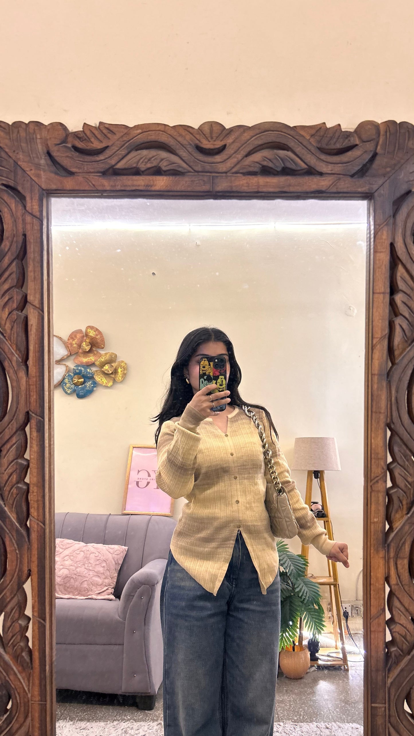 105)semi-winter cute top bust-34-36