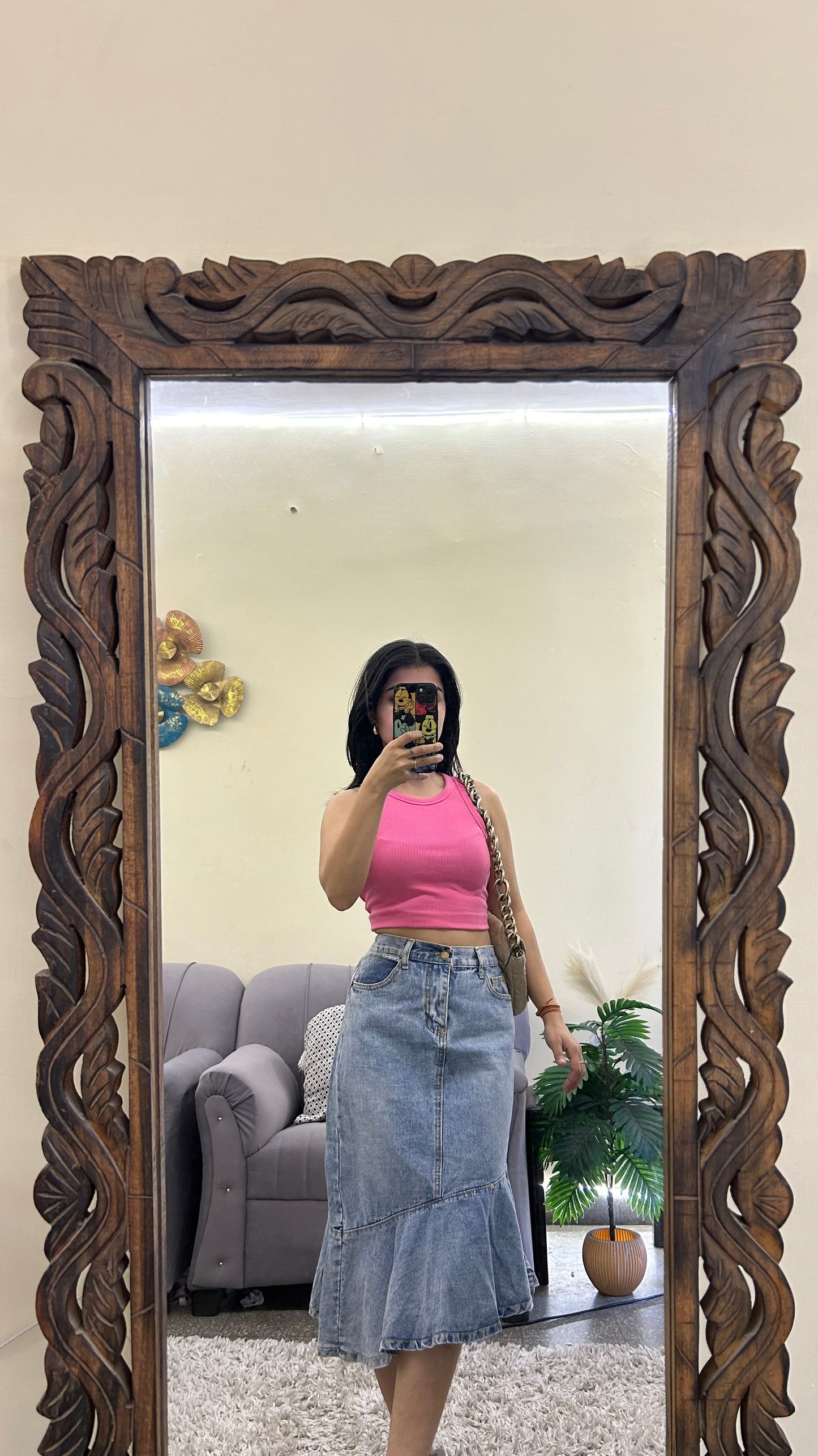 4) Korean skirt 28 waist/l:23