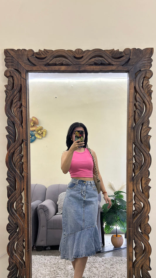 4) Korean skirt 28 waist/l:23