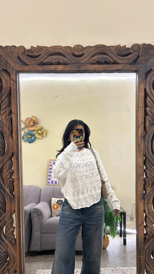 Crochet top 34-36 bust warm lil