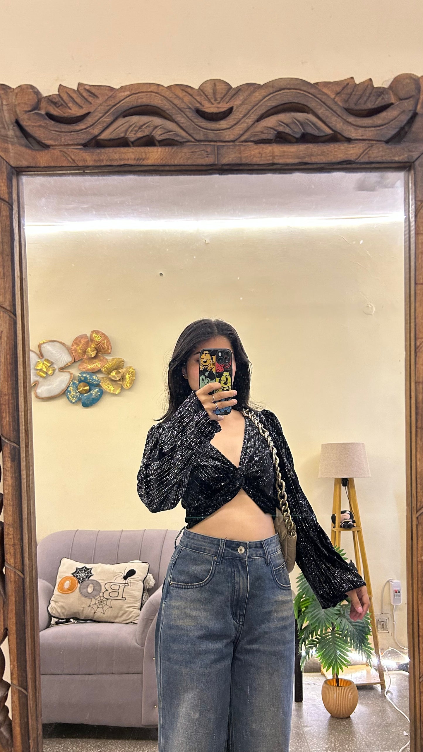 Cute shimmer party top 32-36 bust ( high quality)