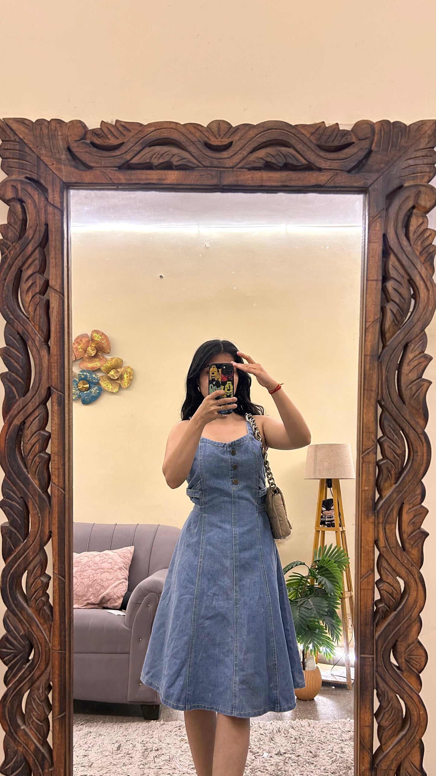 108} cute short dress bust- 32/ L -36