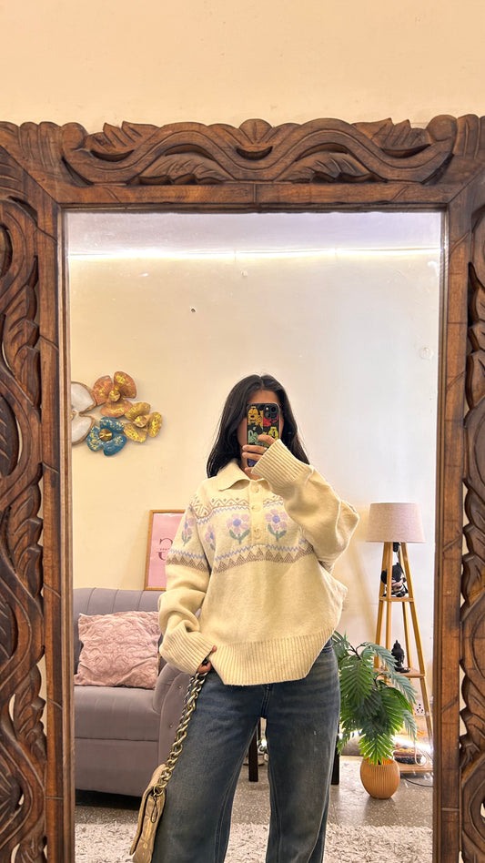 58)pintrest sweater size m-l