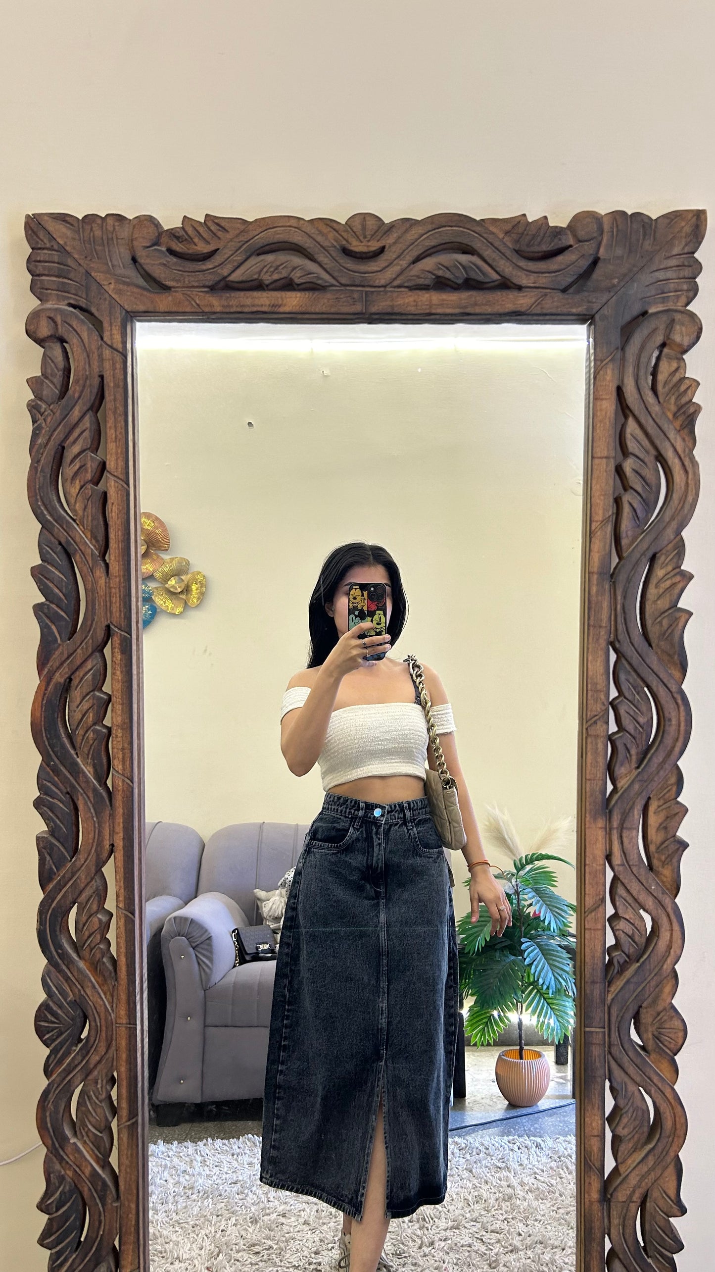 67) Korean skirt 27 waist/l:35