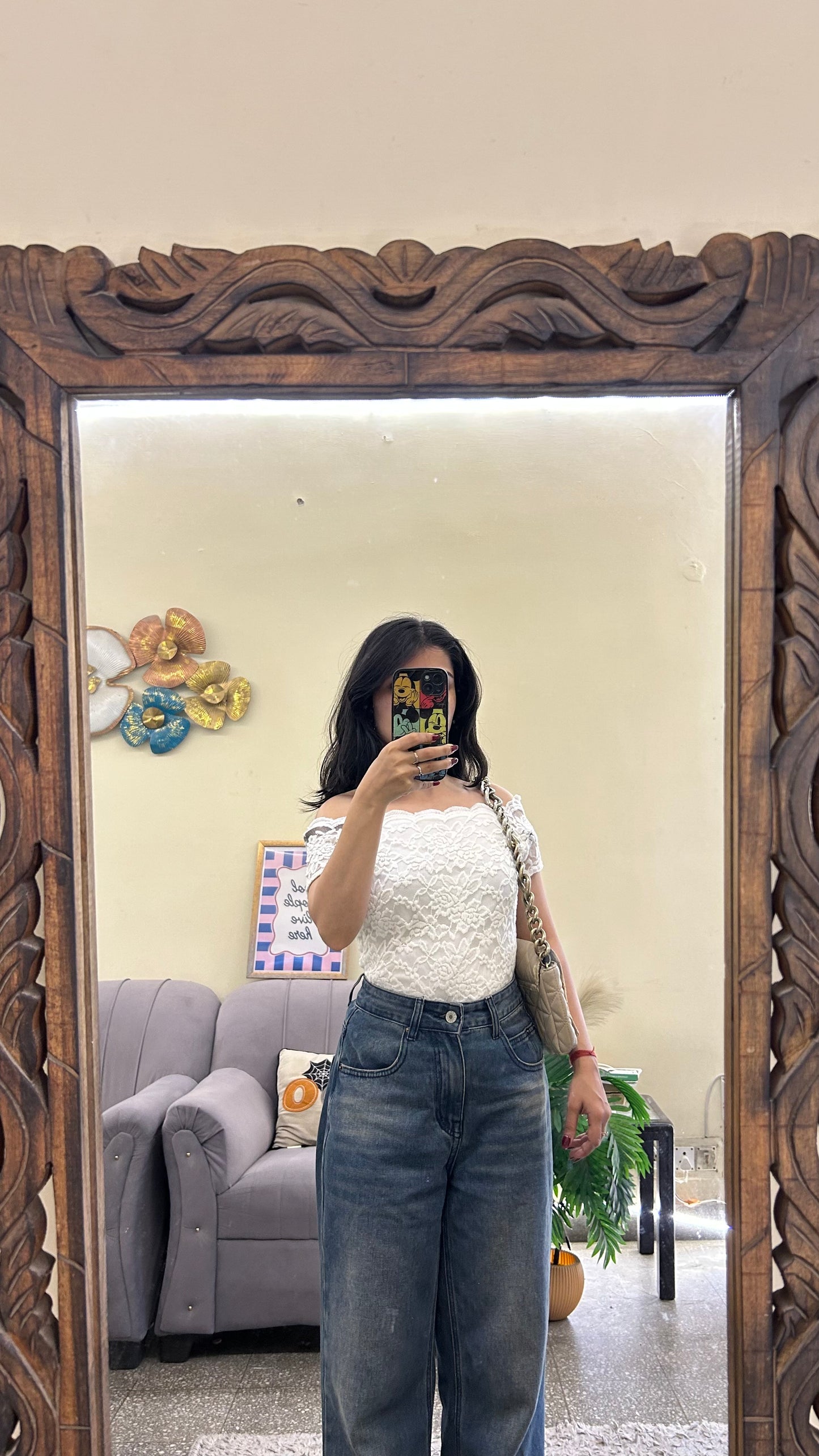 Cute top 34-36 bust (layer inside)
