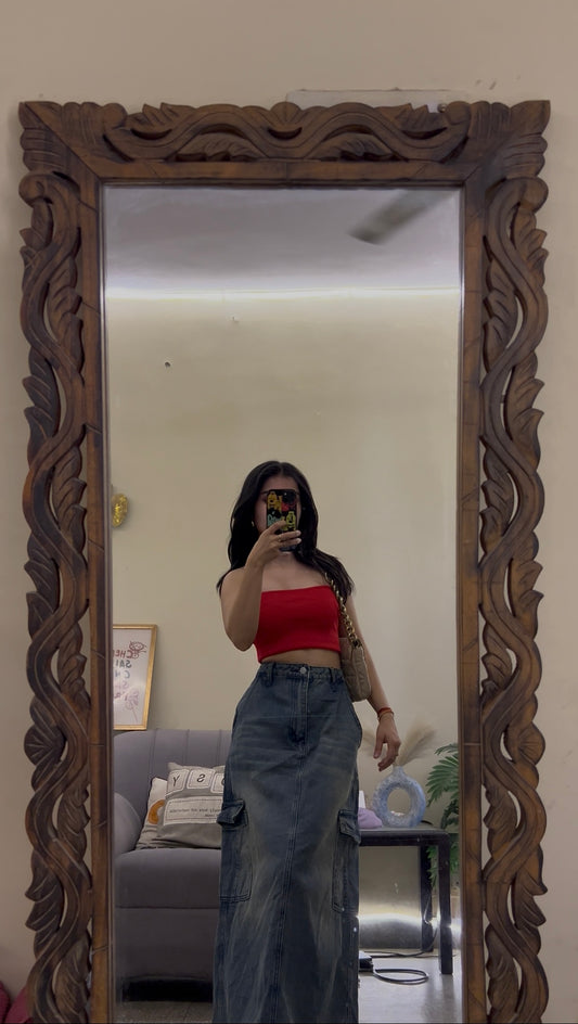 11) Korean skirt 32 waist/l:36 thrifted