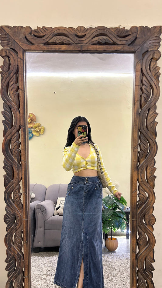 10) korean skirt 36 waist/l:34
