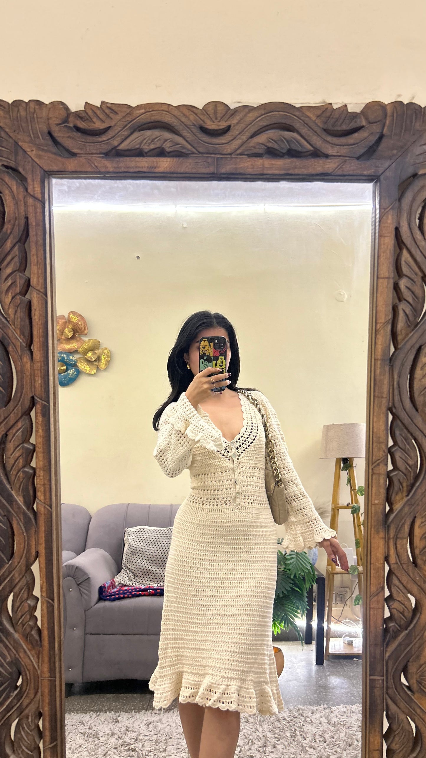 Crochet dress 36 bust/l:38