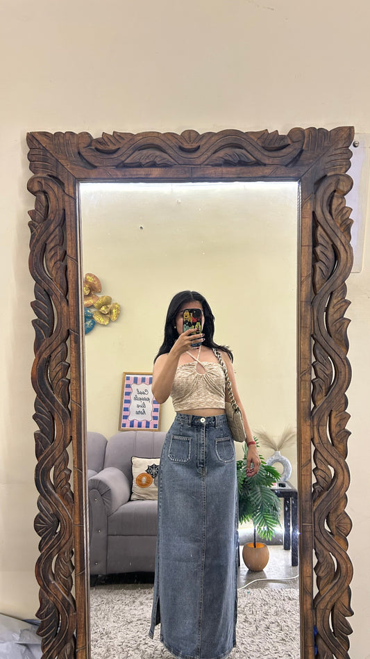 89) Korean skirt 27 waist/l:34
