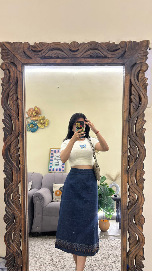 86) Korean skirt 30 waist/l:28