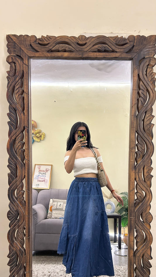 67) Korean skirt 24-30 waist/l:29