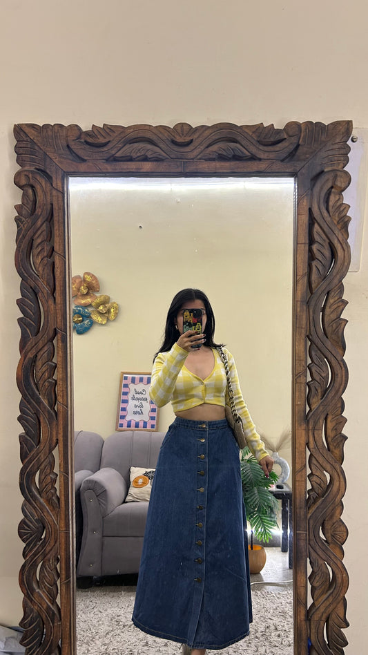 43) Korean skirt 26-28 waist/l:31