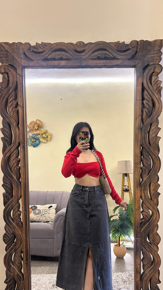 78) Korean skirt 30 waist/l:33
