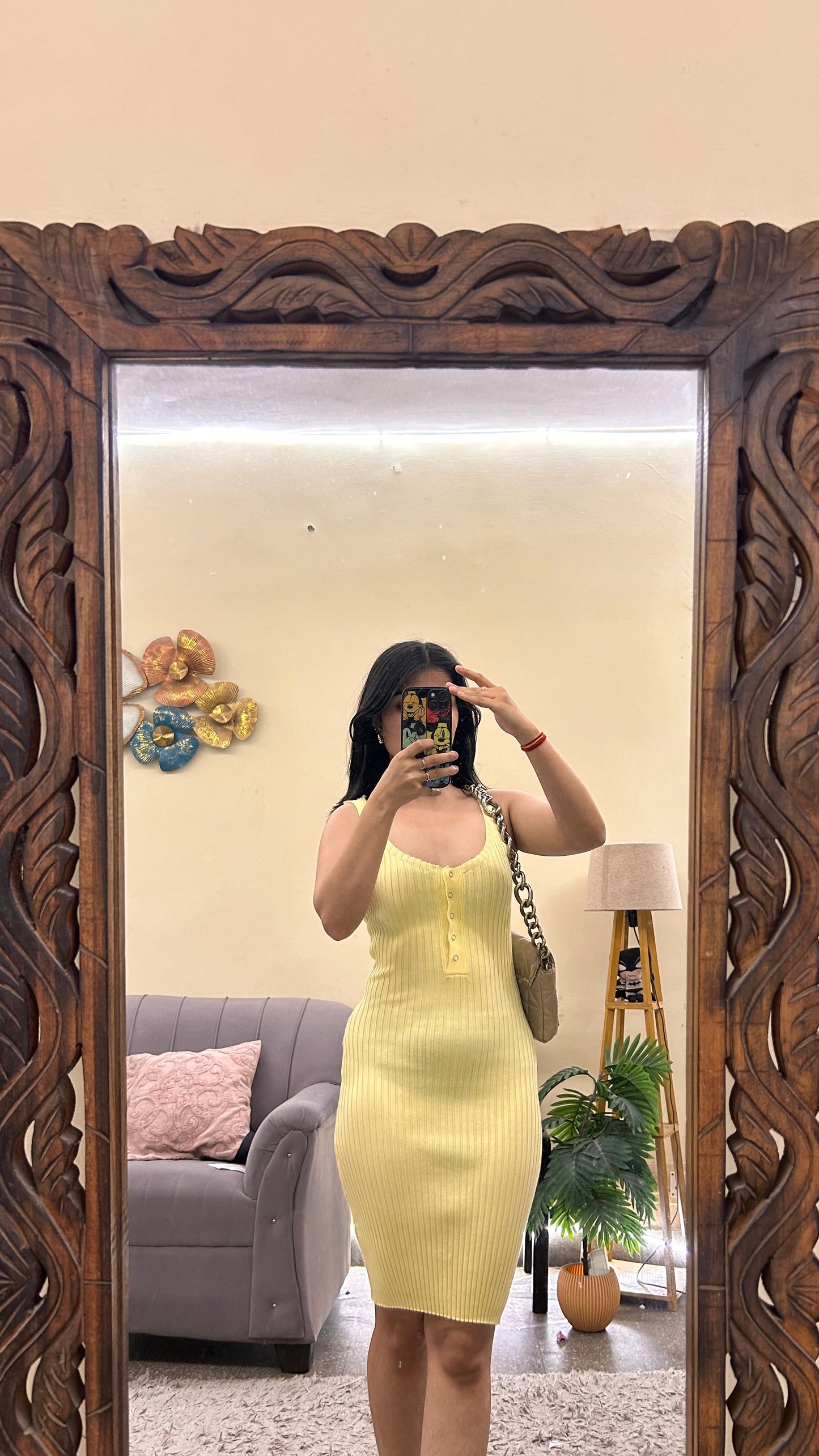 130 cute short dress bust-28-30 / L -34