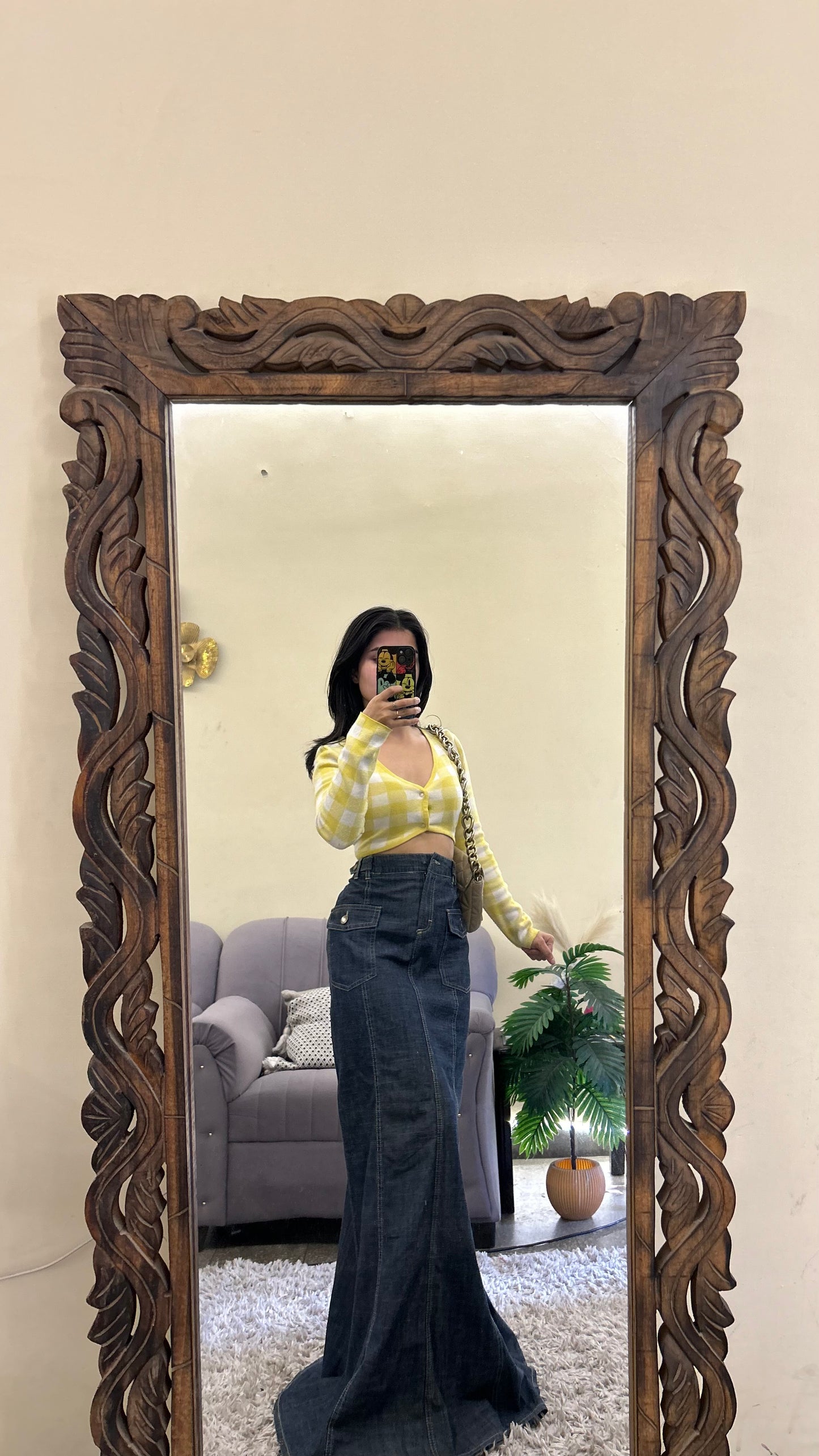 32) Korean skirt 32 waist/l:42