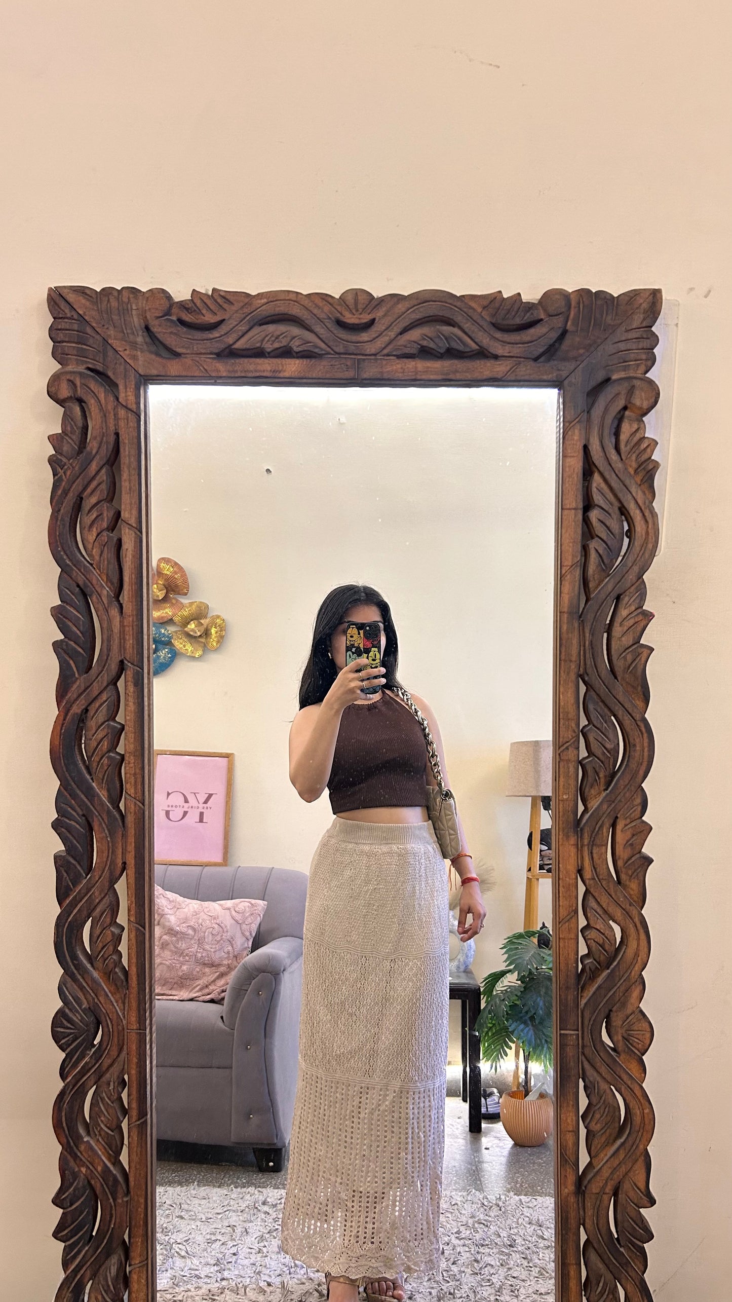 23)crochet skirt with layer waist 28-30 L-37