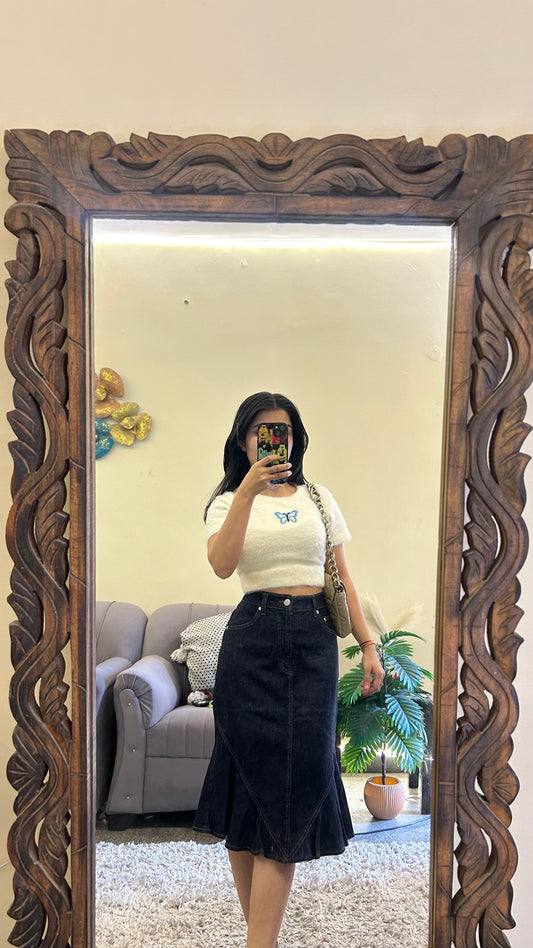 44) Korean skirt 26 waist/l:24