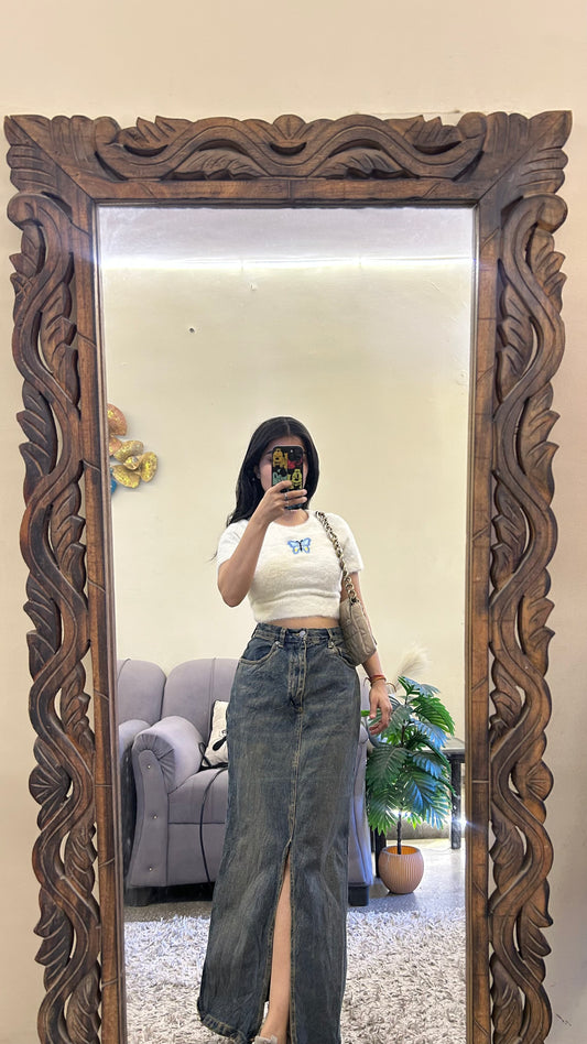 35) korean skirt 27 waist/l:34