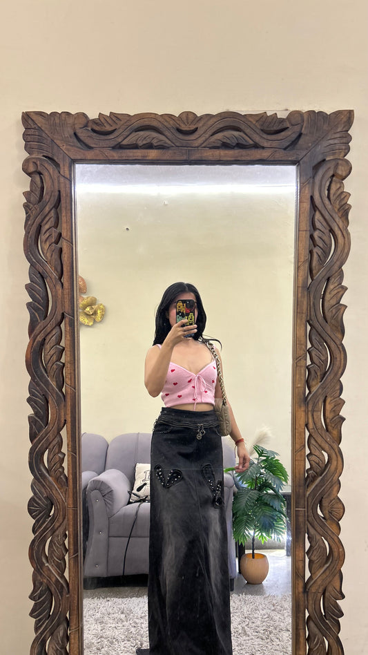 68) vintage skirt 32-33 waist/l:40