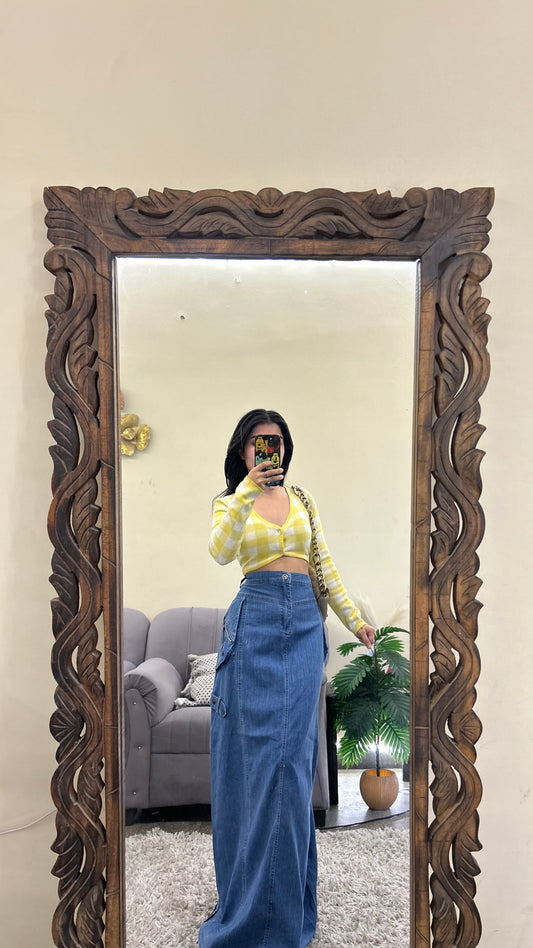 29) thrifted Korean skirt 35 waist/l:40