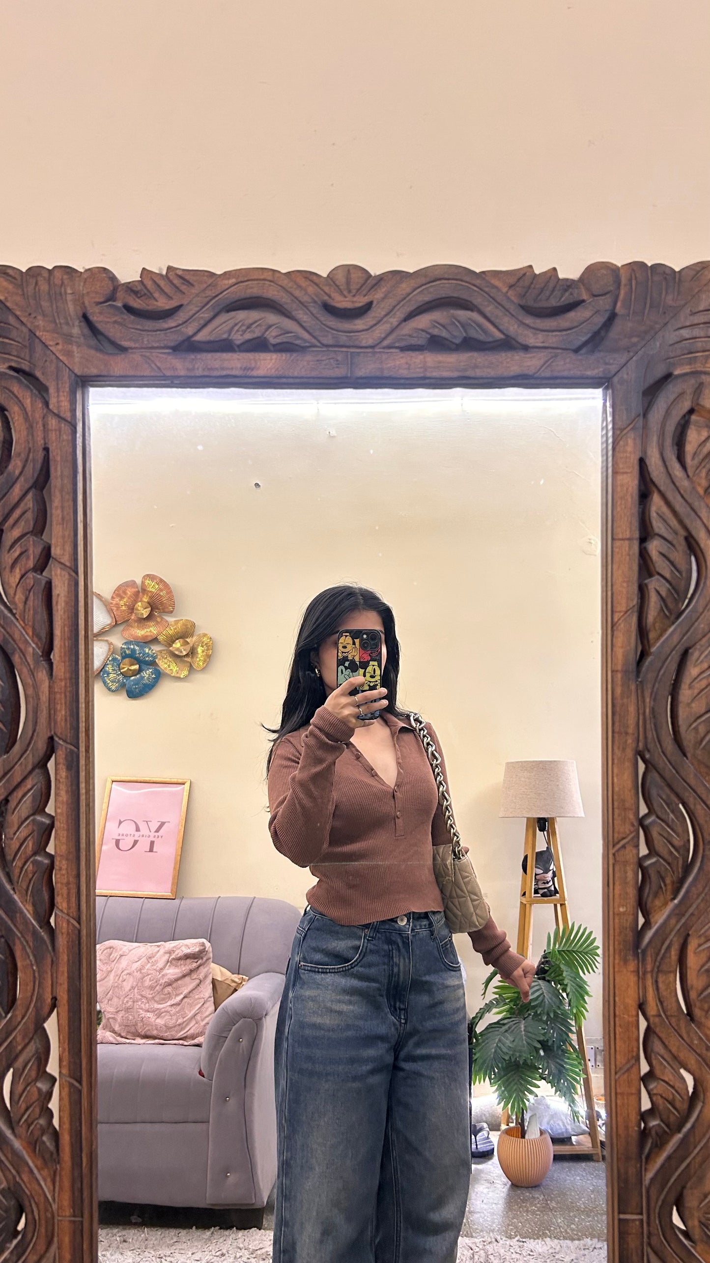 132)Semi winter cute tops🌸32-34