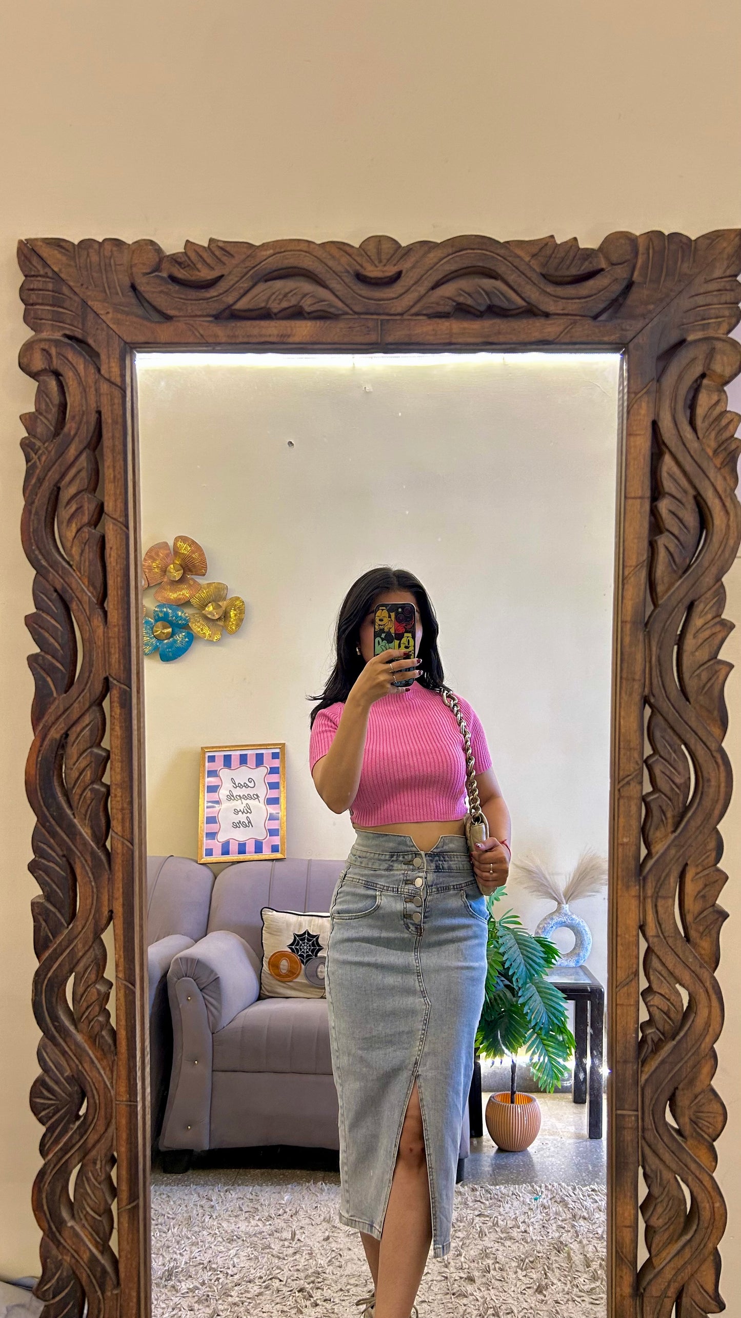 7) Korean skirt 24 waist/l:28