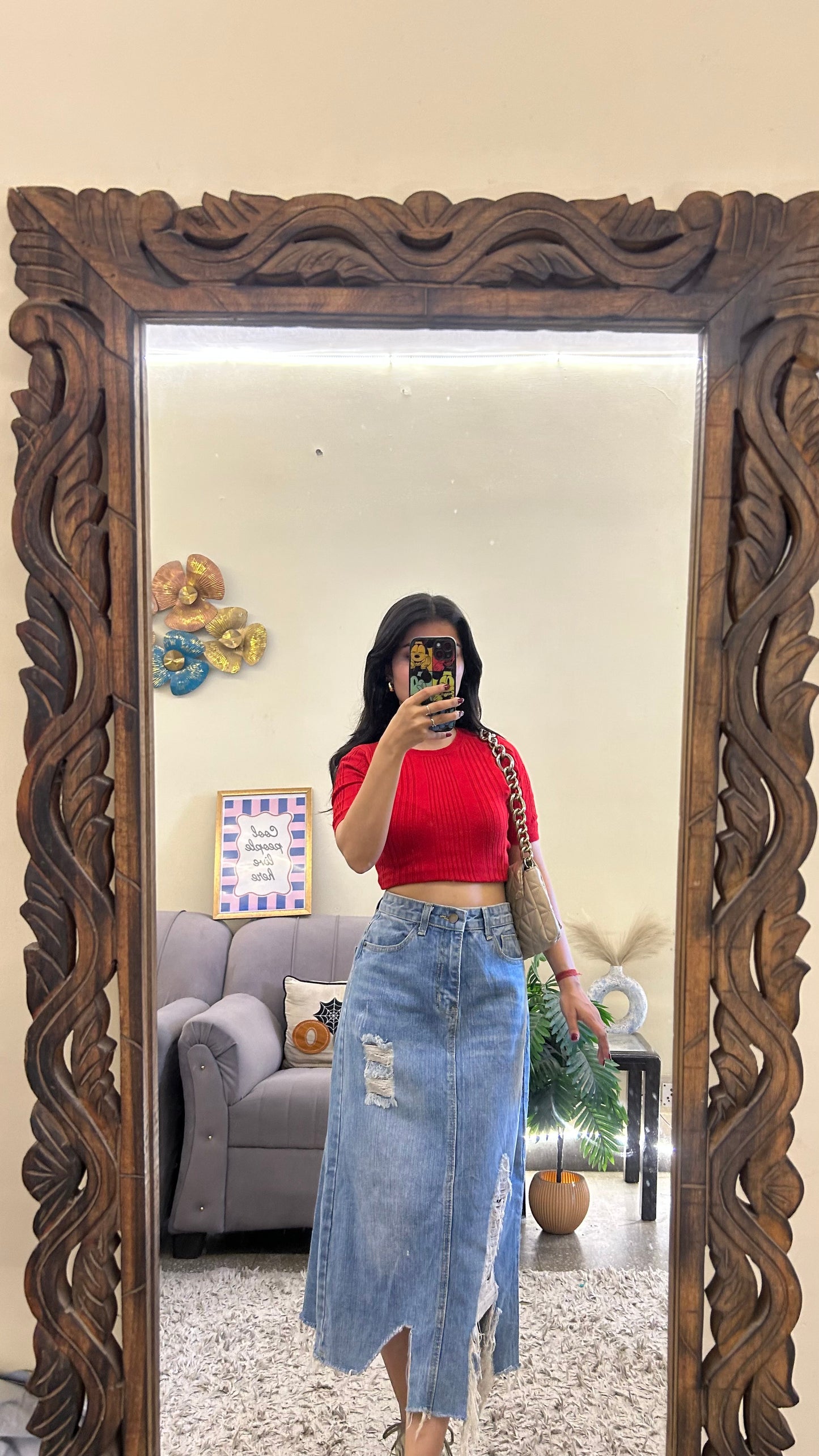 22) Korean skirt 28 waist/l:29