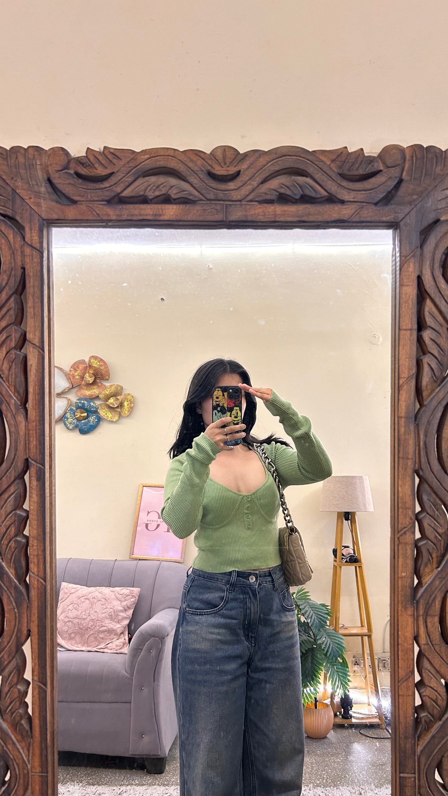 41)semi-winter cute top bust-32-35