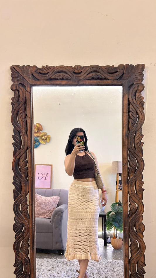 32)crochet skirt with layer waist 24-26/l:30