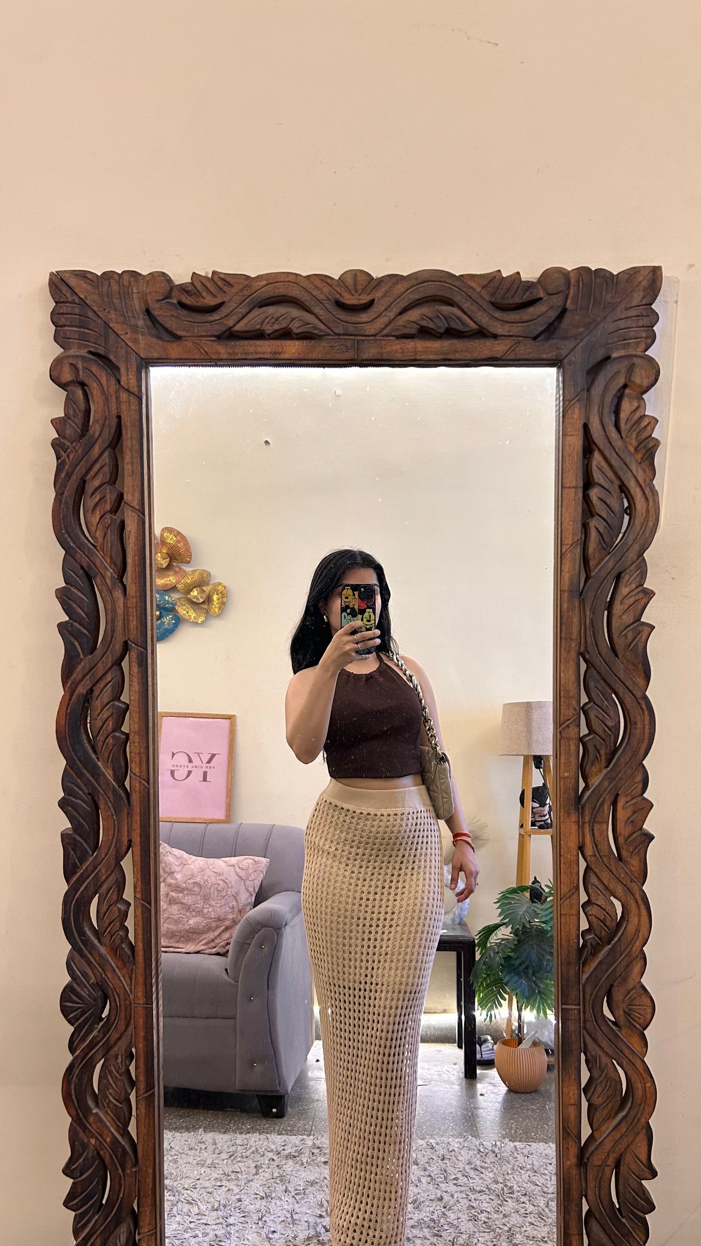 28)crochet skirt with layer waist 26-30 L-41