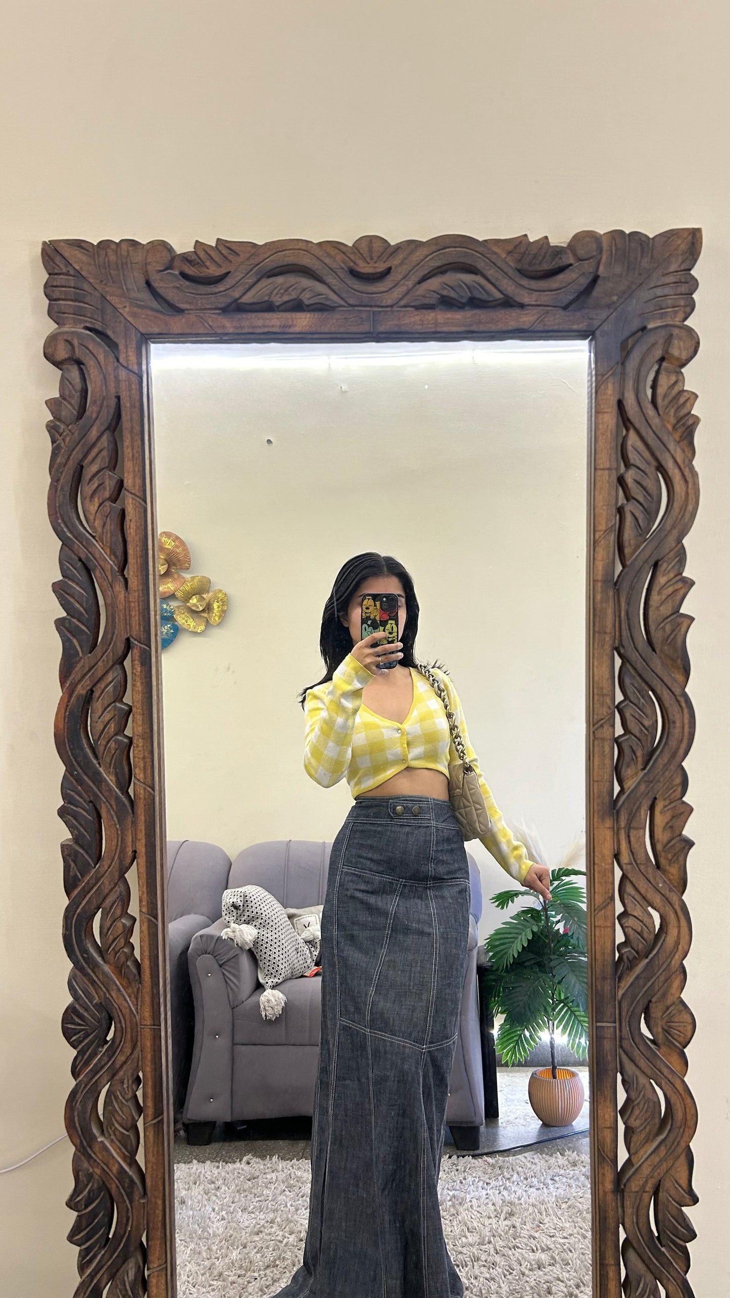 19) Korean skirt 32 waist/l:42
